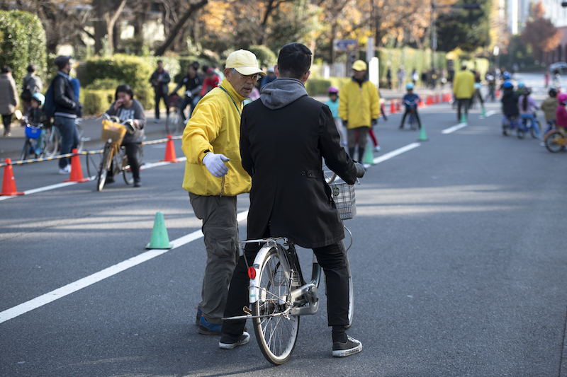 自転車 大人 練習