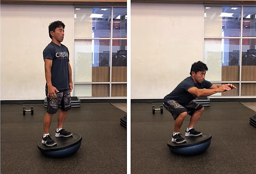 半円形バランスボール Bosu ボス の効果的な使い方と 体幹トレーニング5種目 トレーニング スポーツ Melos