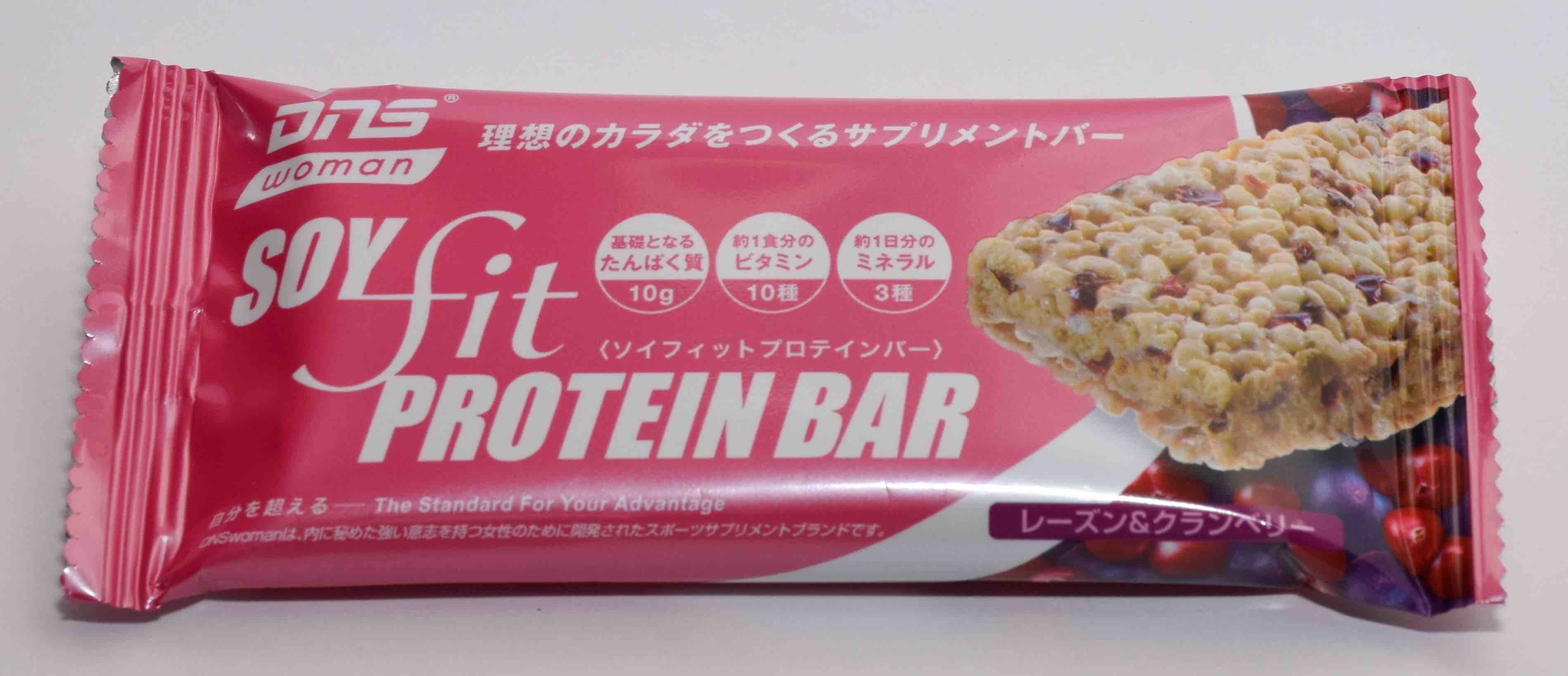 ドーム DNSwoman ソイフィットプロテインバー レーズン＆クランベリー