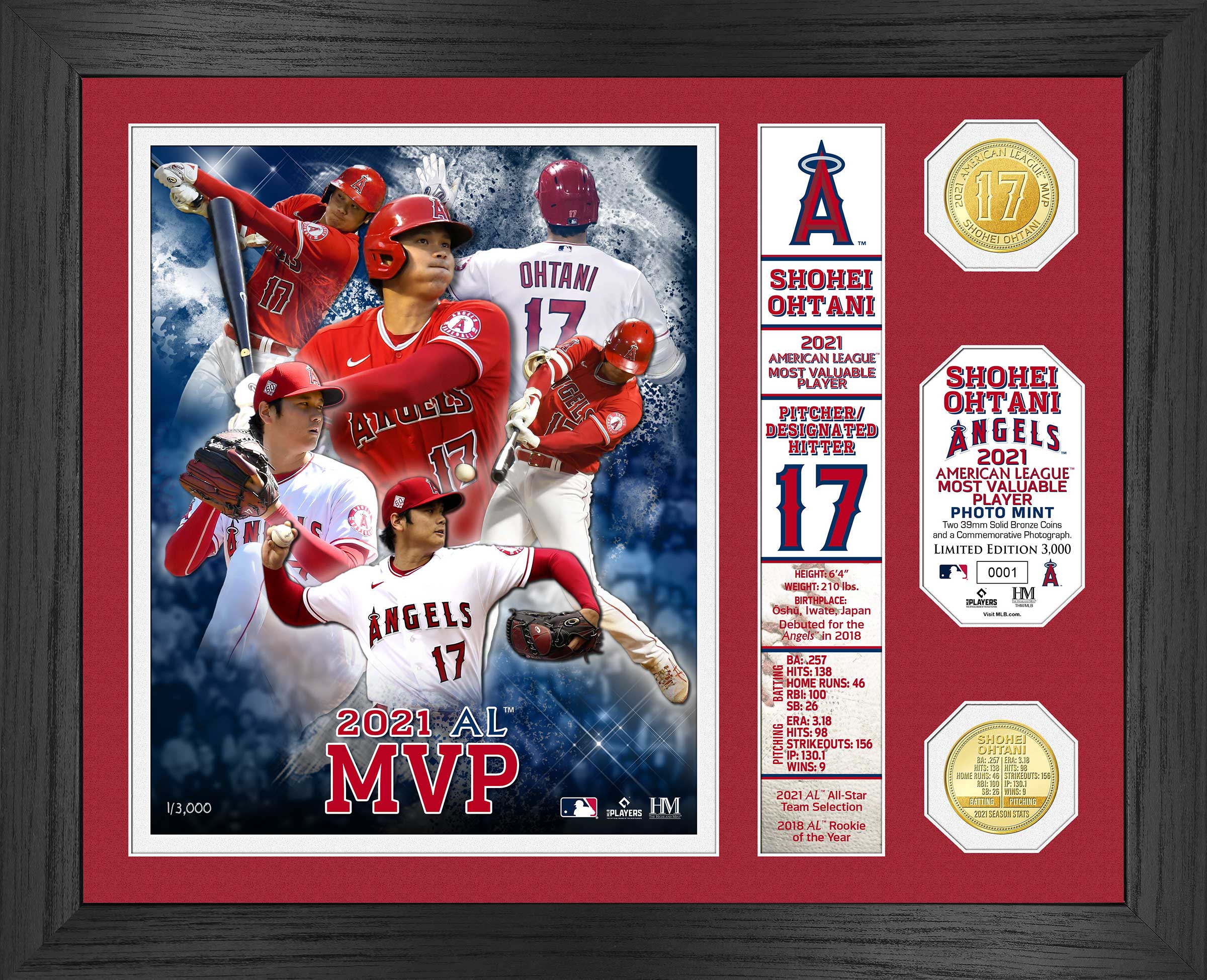 大谷翔平 エンジェルス MVP 高級ボールケース ディスプレイケース