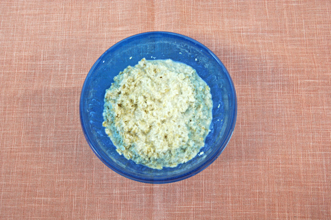 日本食品（日食） オーガニックピュアオートミールをお湯でふやかした状態