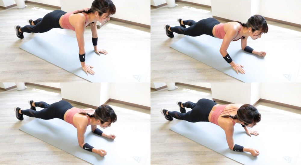 プランクプッシュアップのやり方