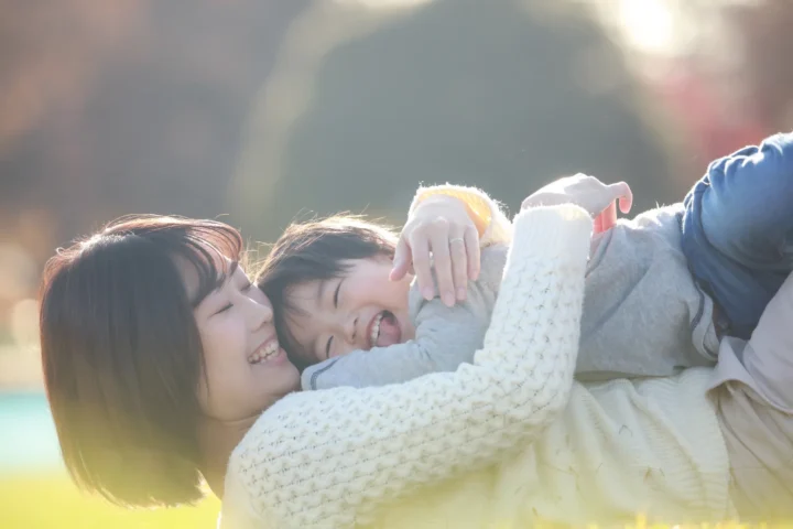 とても仲良しな親子