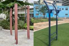 公園の懸垂バー