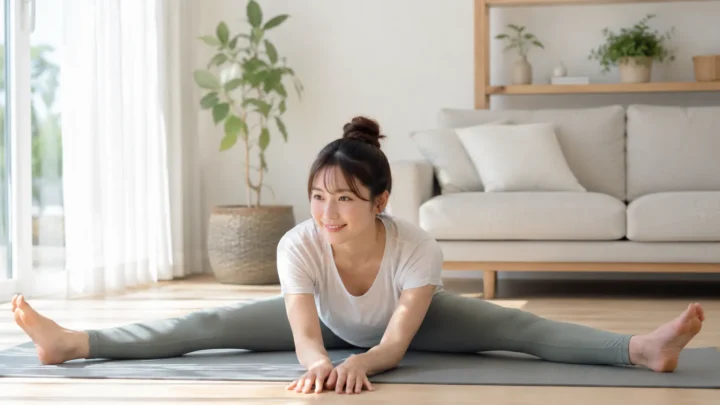 開脚ストレッチを毎日30秒続けるとどうなる？股関節を柔らかくする効果とやり方