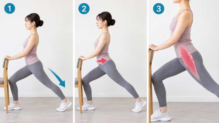 椅子で行う股関節ストレッチ3ステップ